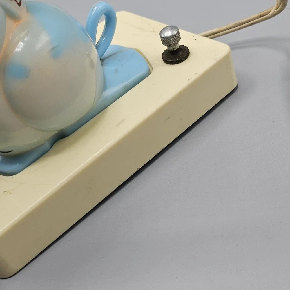 Vintage 50s Mouse Night Light Portable Lamp Made In USA Nursery Grandmacore‎